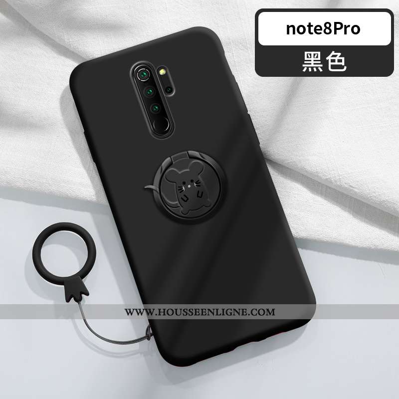Étui Xiaomi Redmi Note 8 Pro Légère Fluide Doux Ornements Suspendus Anneau Protection Coque Tout Com