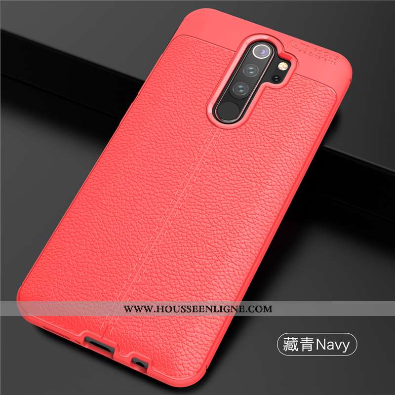 Étui Xiaomi Redmi Note 8 Pro Tendance Légère Cuir Petit Silicone Protection Coque Rouge