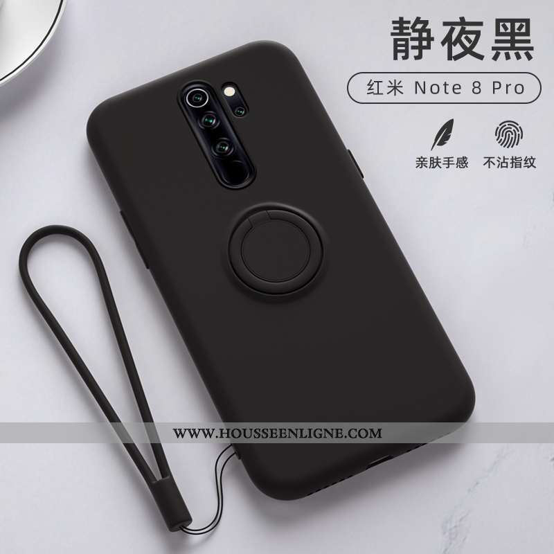 Étui Xiaomi Redmi Note 8 Pro Tendance Légère Support Téléphone Portable Délavé En Daim Silicone Nouv