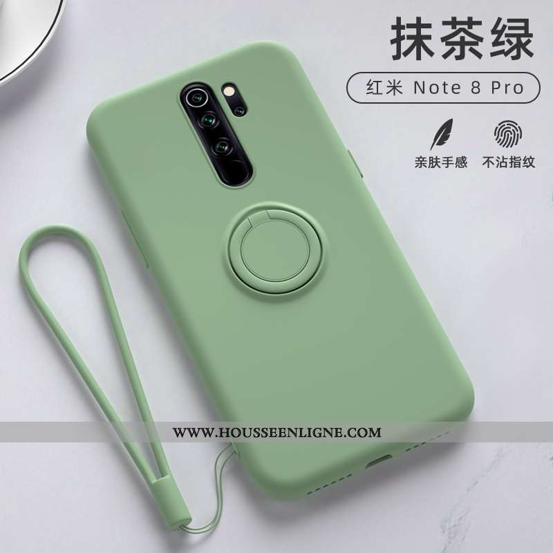 Étui Xiaomi Redmi Note 8 Pro Tendance Légère Support Téléphone Portable Délavé En Daim Silicone Nouv
