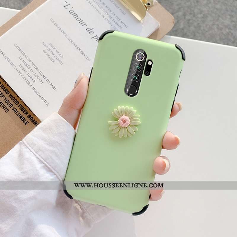 Étui Xiaomi Redmi Note 8 Pro Ultra Légère Incassable Vert Coque Délavé En Daim Verte