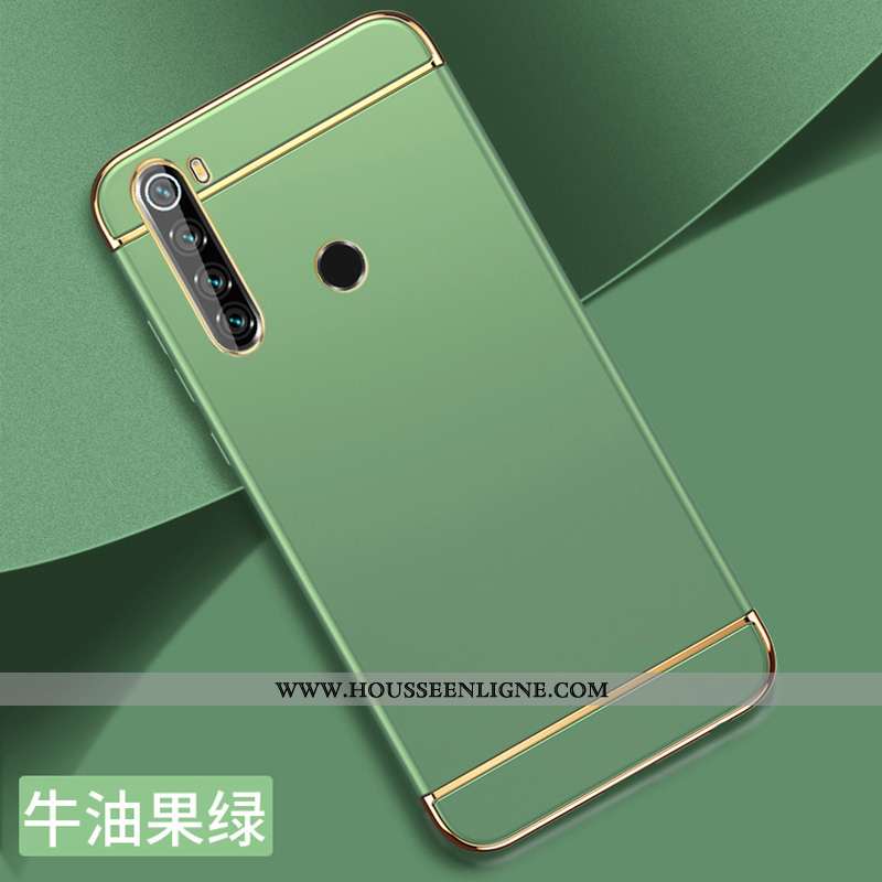 Étui Xiaomi Redmi Note 8t Délavé En Daim Personnalité Vert Protection Légère Difficile Épissure Vert