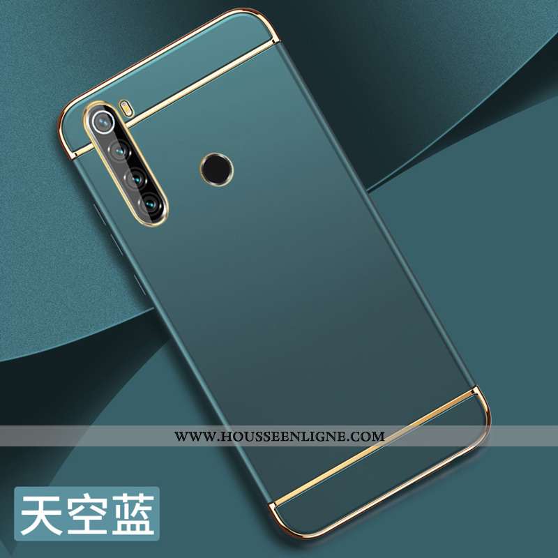 Étui Xiaomi Redmi Note 8t Délavé En Daim Personnalité Vert Protection Légère Difficile Épissure Vert