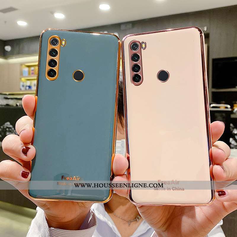 Étui Xiaomi Redmi Note 8t Fluide Doux Silicone Coque Rouge Personnalité Protection Gris Rose