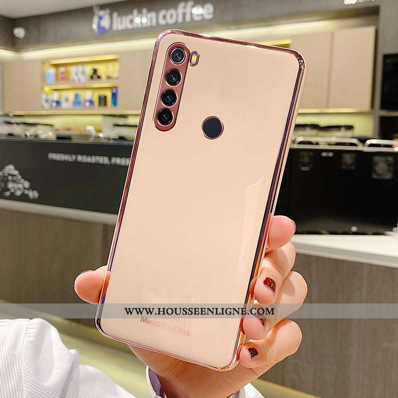 Étui Xiaomi Redmi Note 8t Fluide Doux Silicone Coque Rouge Personnalité Protection Gris Rose