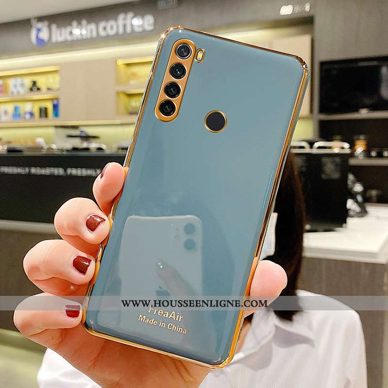 Étui Xiaomi Redmi Note 8t Fluide Doux Silicone Coque Rouge Personnalité Protection Gris Rose