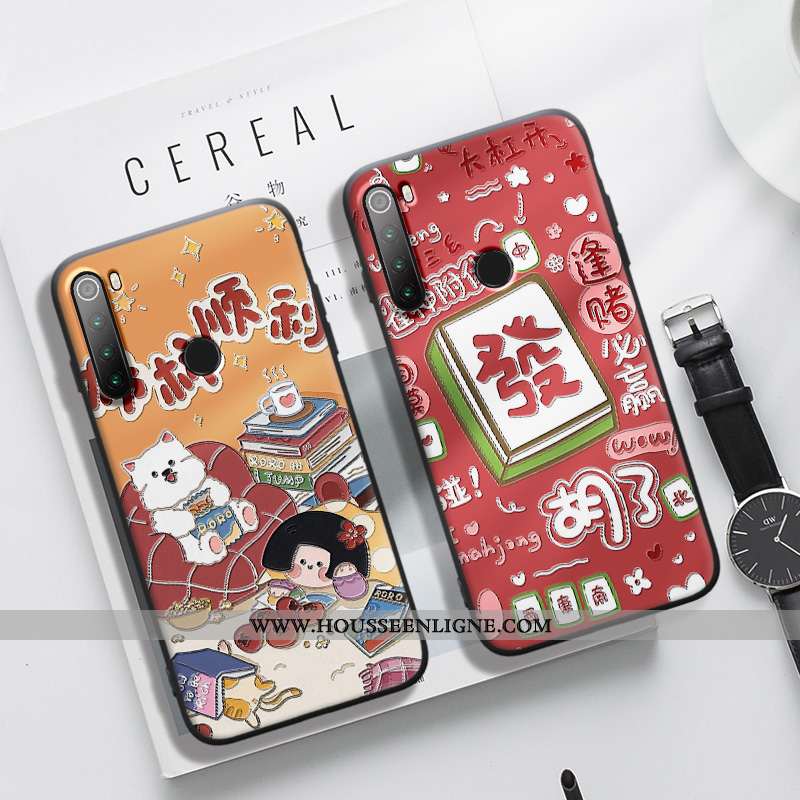 Étui Xiaomi Redmi Note 8t Fluide Doux Silicone Téléphone Portable Petit Protection Dimensionnel Chan