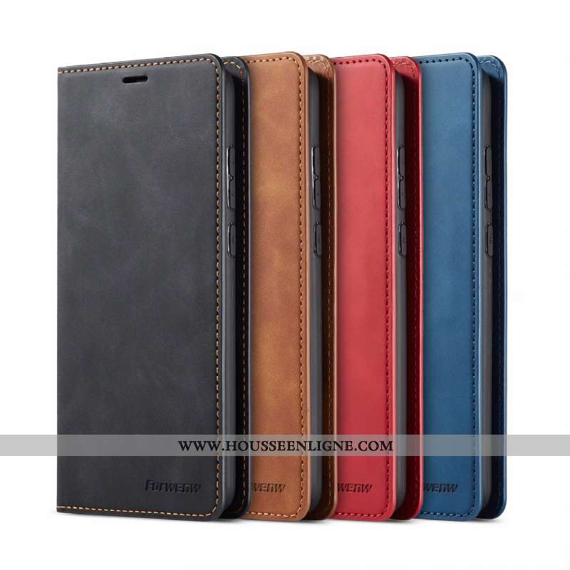 Étui Xiaomi Redmi Note 8t Portefeuille Cuir Carte Noir Housse Tout Compris Téléphone Portable