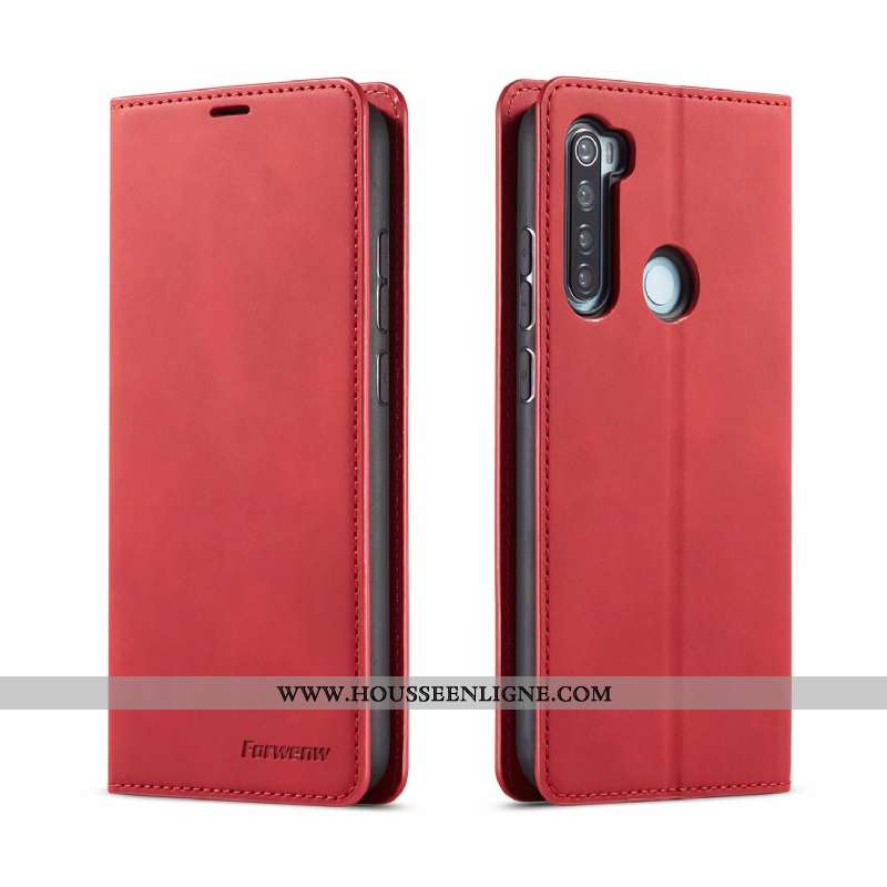 Étui Xiaomi Redmi Note 8t Portefeuille Cuir Carte Noir Housse Tout Compris Téléphone Portable