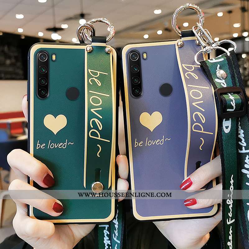 Étui Xiaomi Redmi Note 8t Protection Ornements Suspendus Coque Incassable Amour Silicone Verte
