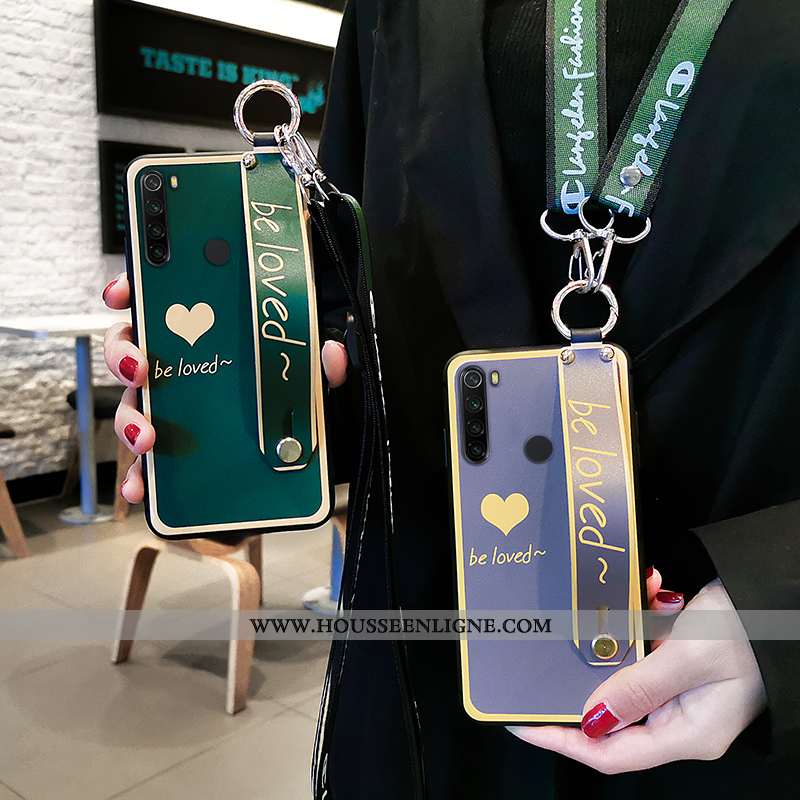 Étui Xiaomi Redmi Note 8t Protection Ornements Suspendus Coque Incassable Amour Silicone Verte