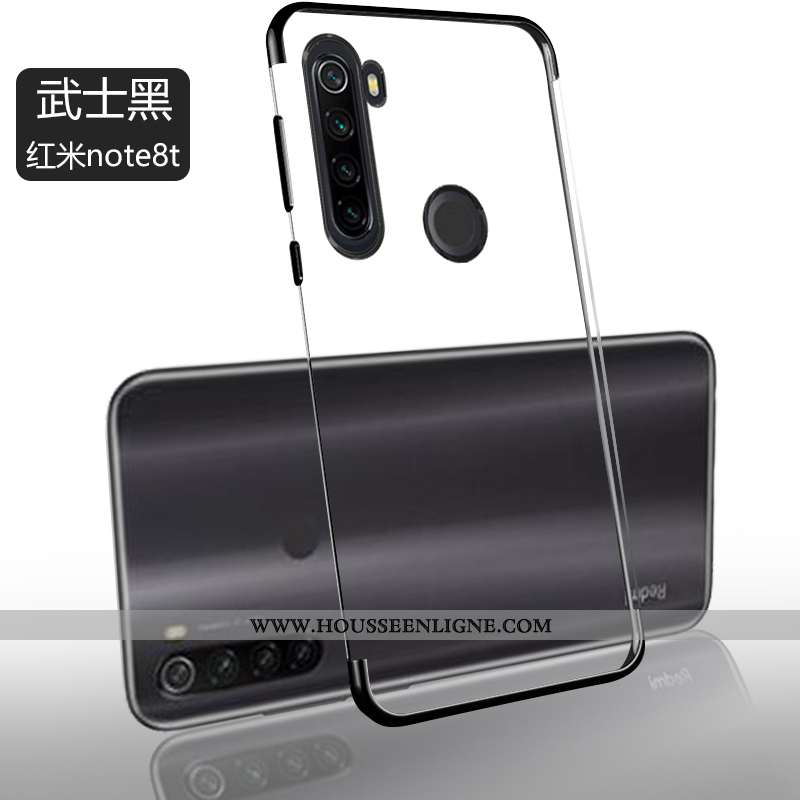 Étui Xiaomi Redmi Note 8t Protection Transparent Ultra Téléphone Portable Simple Petit Bleu
