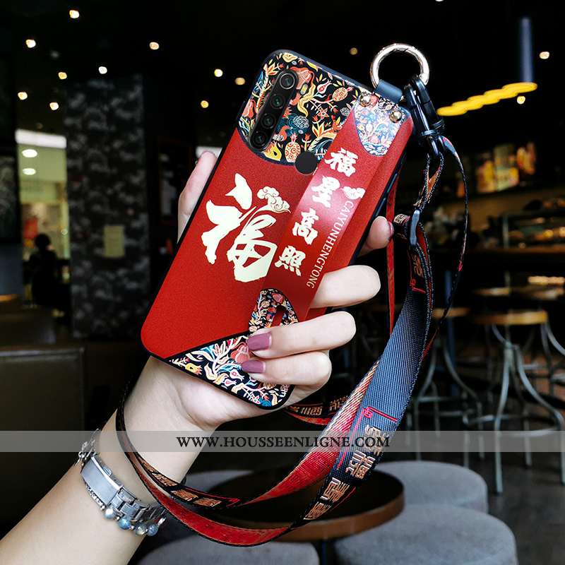 Étui Xiaomi Redmi Note 8t Silicone Protection Fluide Doux Ornements Suspendus Tendance Style Chinois