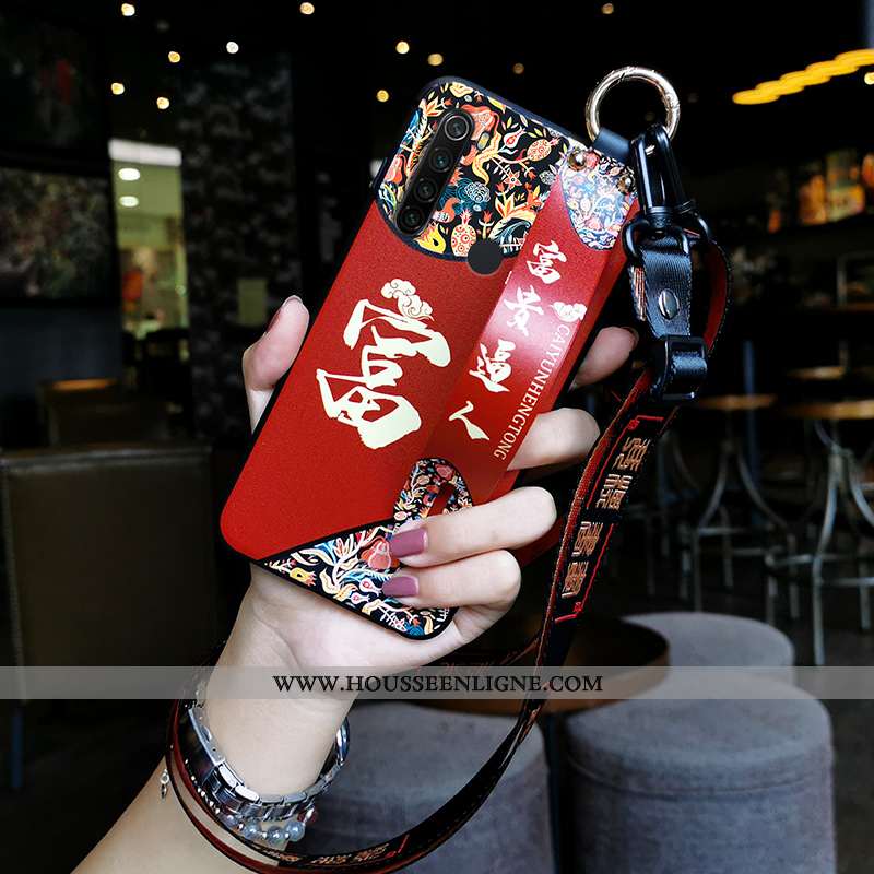 Étui Xiaomi Redmi Note 8t Silicone Protection Fluide Doux Ornements Suspendus Tendance Style Chinois