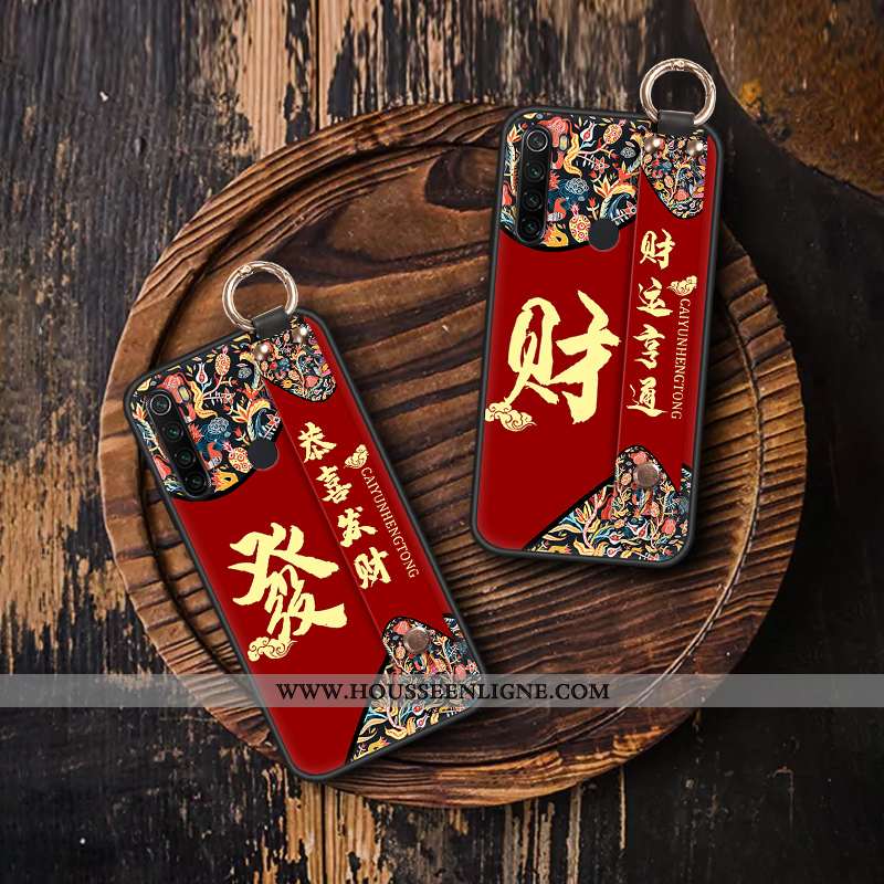 Étui Xiaomi Redmi Note 8t Silicone Protection Fluide Doux Ornements Suspendus Tendance Style Chinois