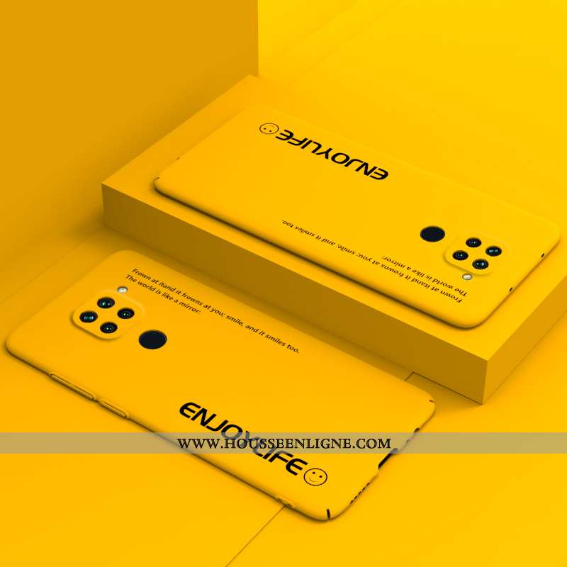 Étui Xiaomi Redmi Note 9 Créatif Tendance Coque Téléphone Portable Tout Compris Jaune