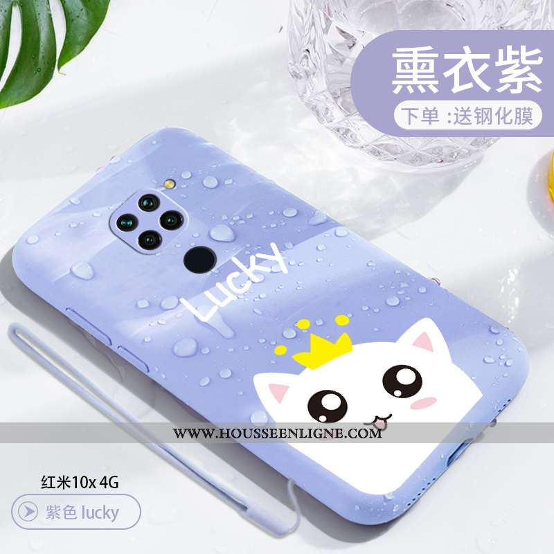 Étui Xiaomi Redmi Note 9 Fluide Doux Silicone Rose Coque Protection Petit