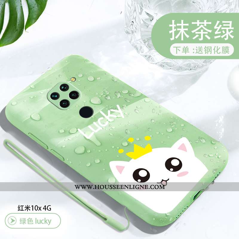 Étui Xiaomi Redmi Note 9 Fluide Doux Silicone Rose Coque Protection Petit