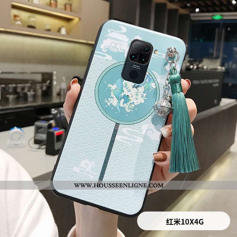 Étui Xiaomi Redmi Note 9 Personnalité Créatif Petit Coque Nouveau Protection Délavé En Daim Bleu