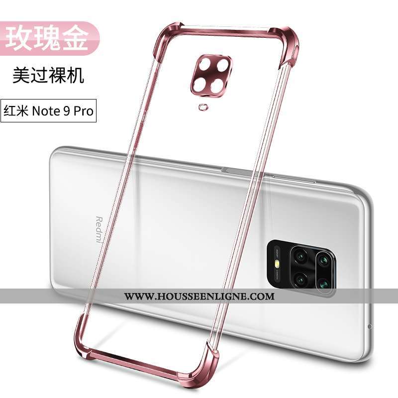 Étui Xiaomi Redmi Note 9 Pro Ballon Incassable Or Coque Tout Compris Téléphone Portable Petit Doré