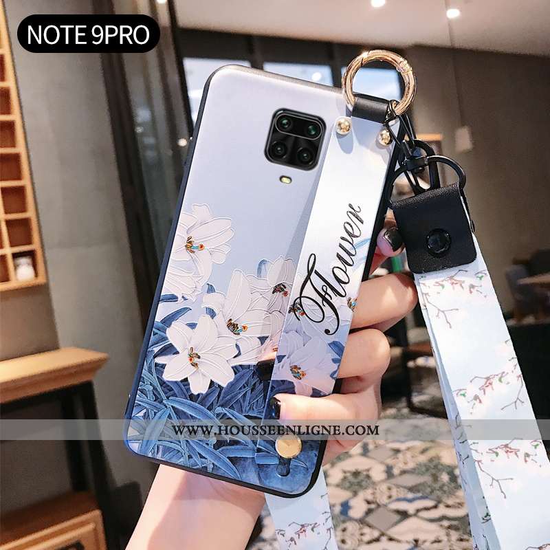 Étui Xiaomi Redmi Note 9 Pro Silicone Mode Nouveau Rose Fluide Doux Téléphone Portable