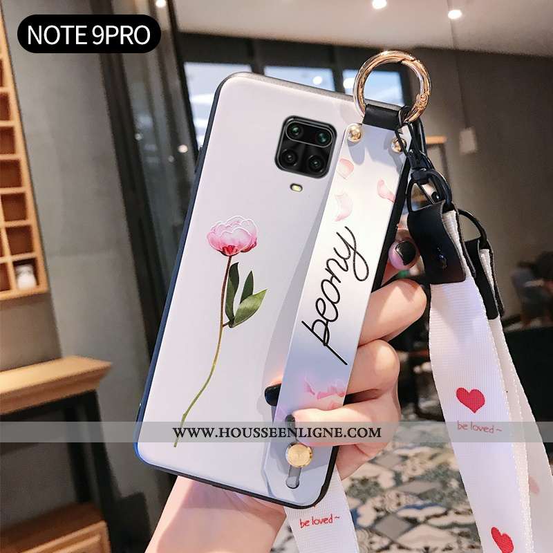 Étui Xiaomi Redmi Note 9 Pro Silicone Mode Nouveau Rose Fluide Doux Téléphone Portable