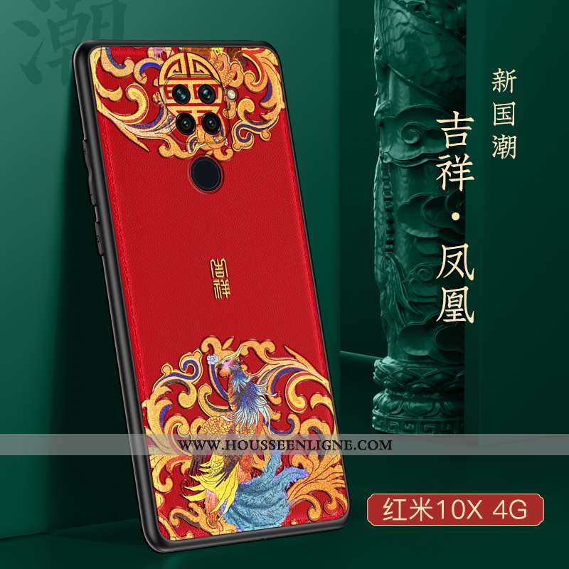 Étui Xiaomi Redmi Note 9 Protection Créatif Petit Ultra Tout Compris Net Rouge Légère