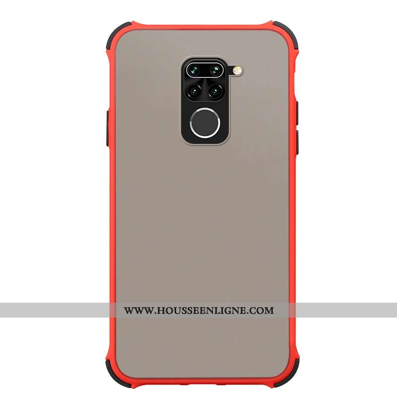 Étui Xiaomi Redmi Note 9 Protection Fluide Doux Simple Petit Tempérer Rouge Incassable