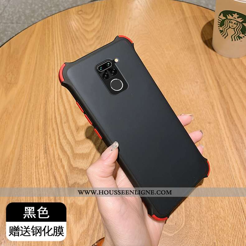 Étui Xiaomi Redmi Note 9 Protection Fluide Doux Simple Petit Tempérer Rouge Incassable