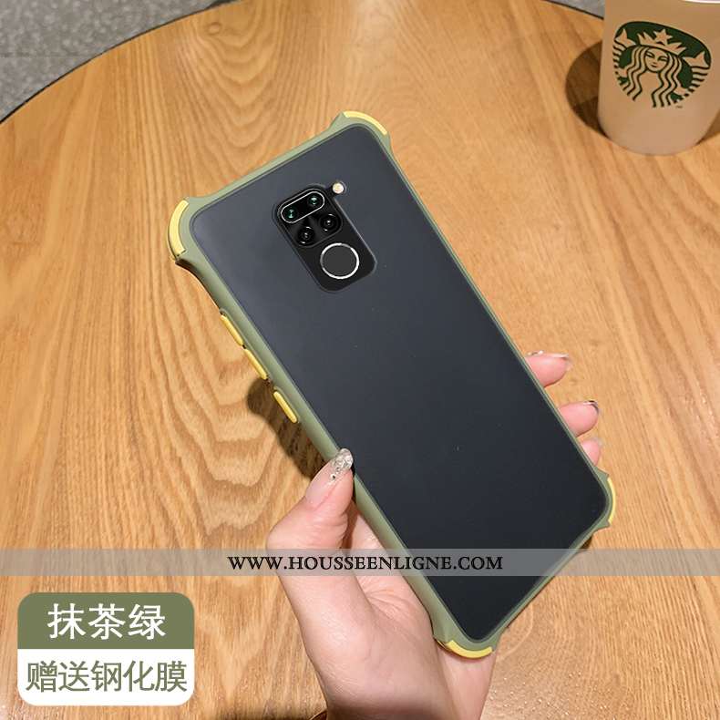 Étui Xiaomi Redmi Note 9 Protection Fluide Doux Simple Petit Tempérer Rouge Incassable