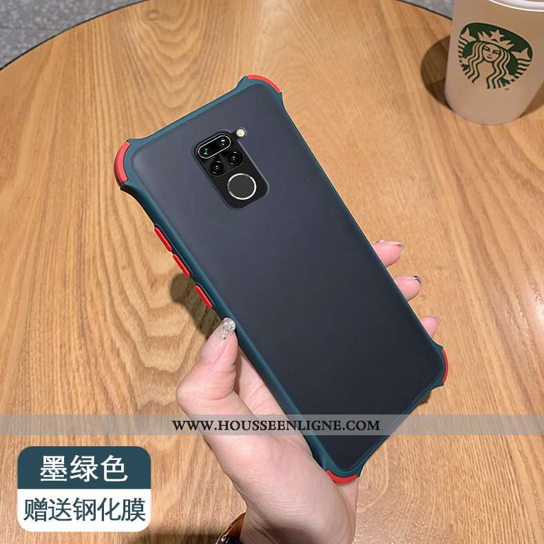 Étui Xiaomi Redmi Note 9 Protection Fluide Doux Simple Petit Tempérer Rouge Incassable