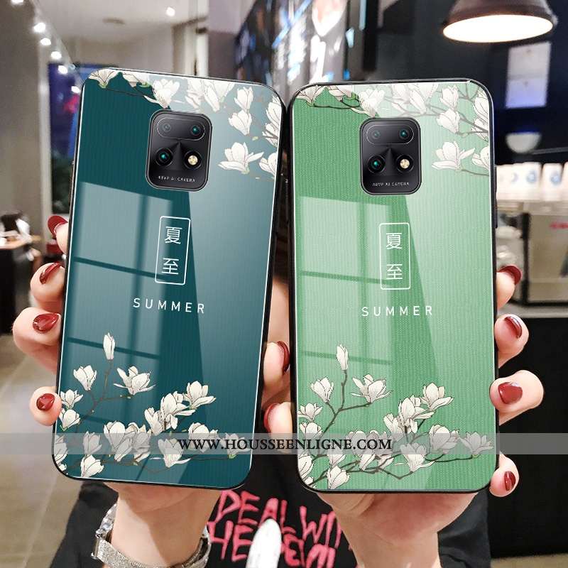 Étui Xiaomi Redmi Note 9 Protection Verre Incassable Rouge Créatif Tout Compris Petit Verte