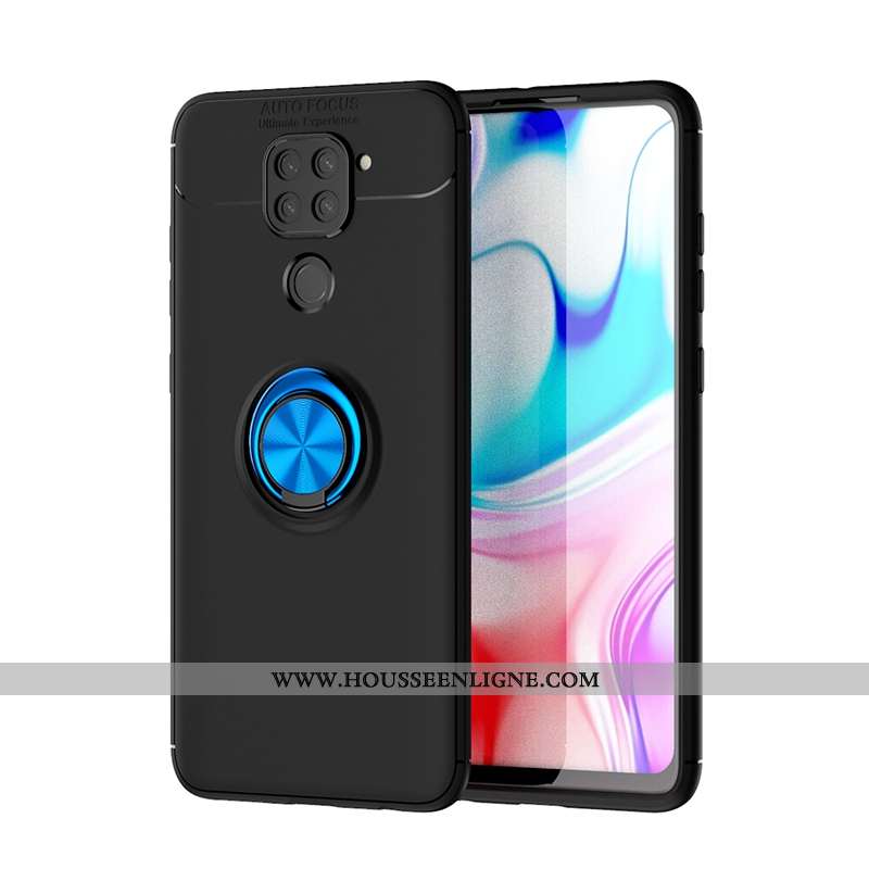 Étui Xiaomi Redmi Note 9 Silicone Mode Créatif Noir Téléphone Portable Rouge Incassable