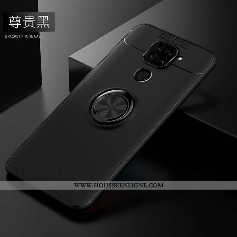 Étui Xiaomi Redmi Note 9 Silicone Mode Créatif Noir Téléphone Portable Rouge Incassable