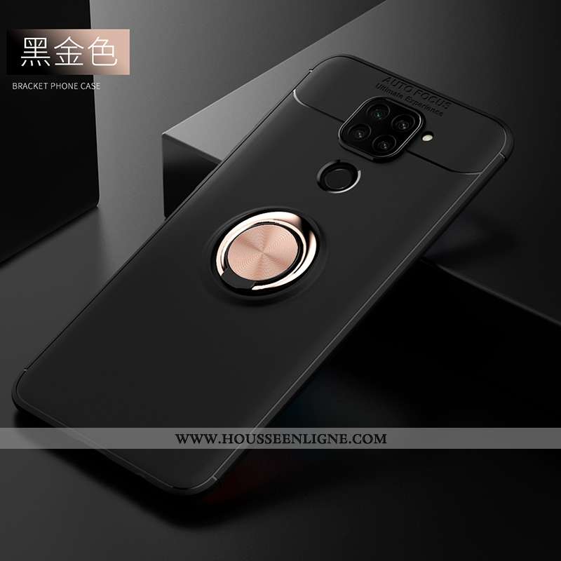 Étui Xiaomi Redmi Note 9 Silicone Mode Créatif Noir Téléphone Portable Rouge Incassable
