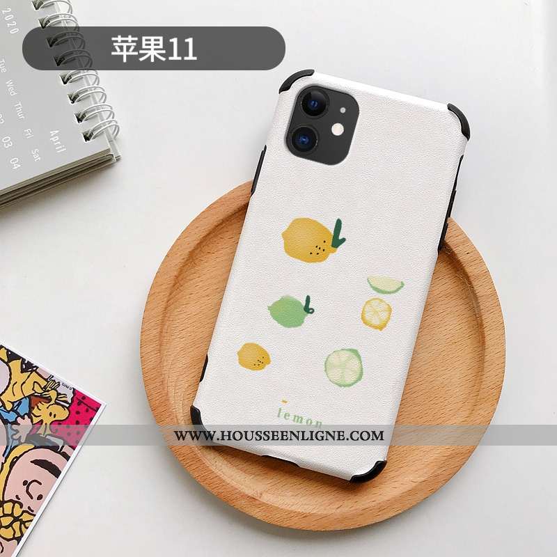 Étui iPhone 11 Modèle Fleurie Silicone Incassable Personnalité Protection Charmant Téléphone Portabl