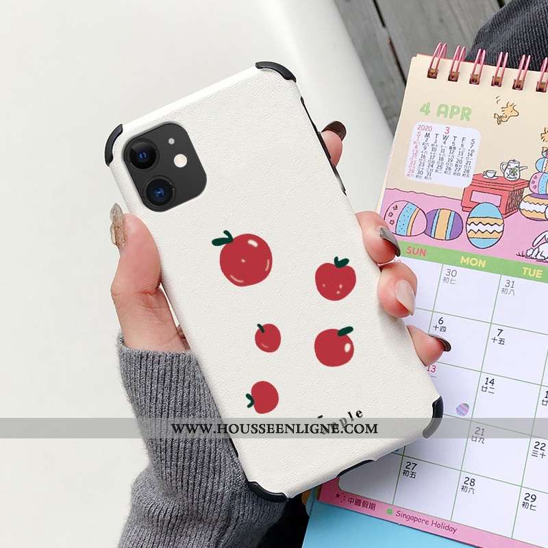 Étui iPhone 11 Modèle Fleurie Silicone Incassable Personnalité Protection Charmant Téléphone Portabl