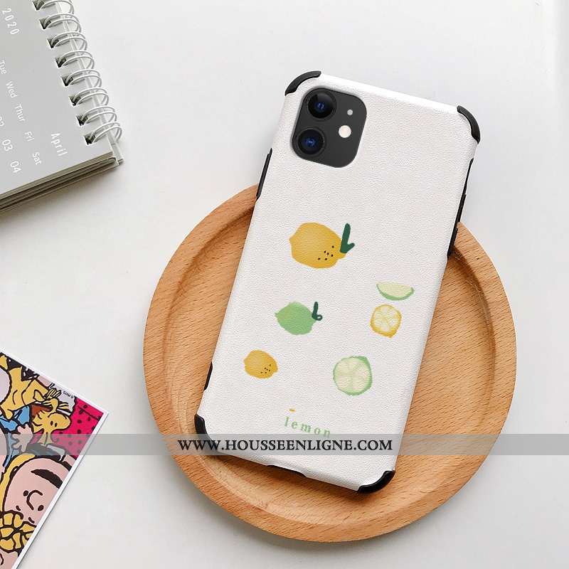 Étui iPhone 11 Modèle Fleurie Silicone Incassable Personnalité Protection Charmant Téléphone Portabl
