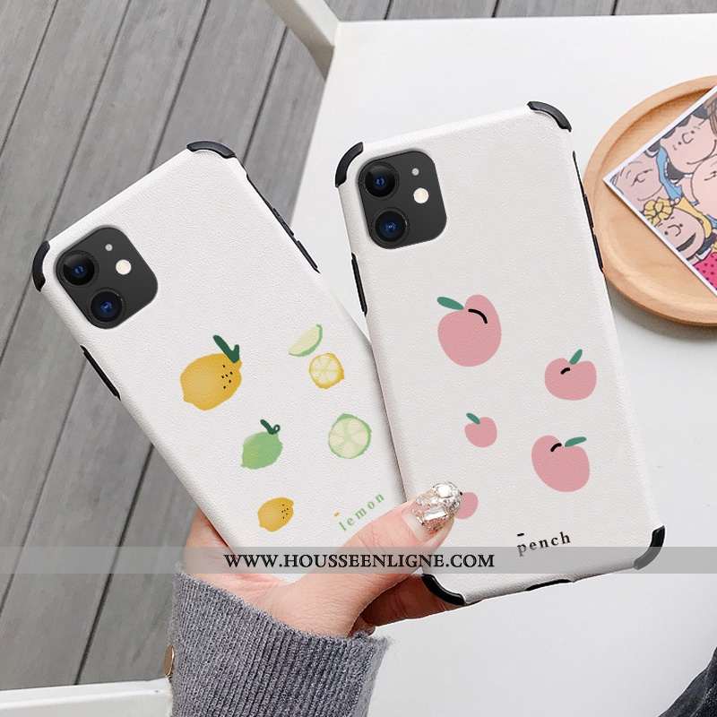 Étui iPhone 11 Modèle Fleurie Silicone Incassable Personnalité Protection Charmant Téléphone Portabl