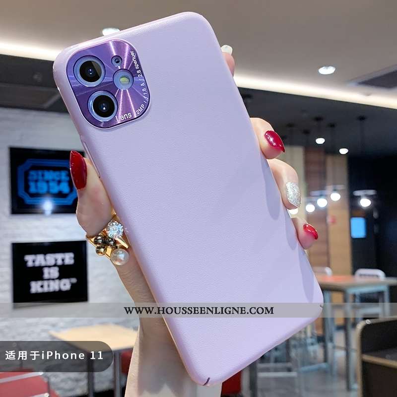 Étui iPhone 11 Personnalité Créatif Vent Coque Tout Compris Violet