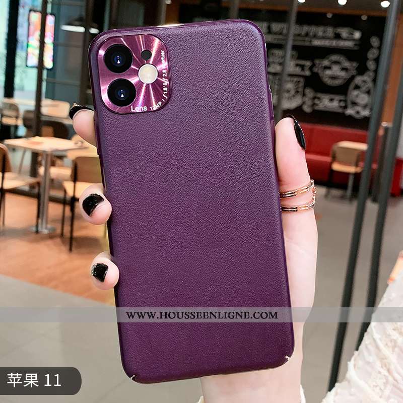 Étui iPhone 11 Personnalité Créatif Vent Coque Tout Compris Violet