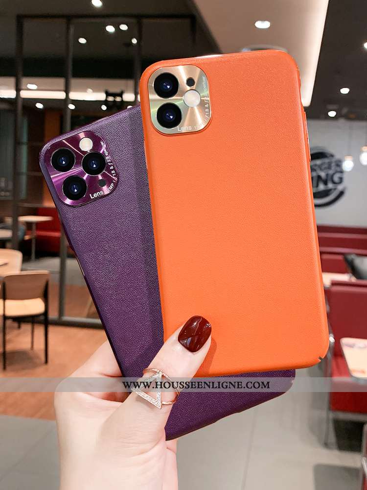 Étui iPhone 11 Personnalité Créatif Vent Coque Tout Compris Violet