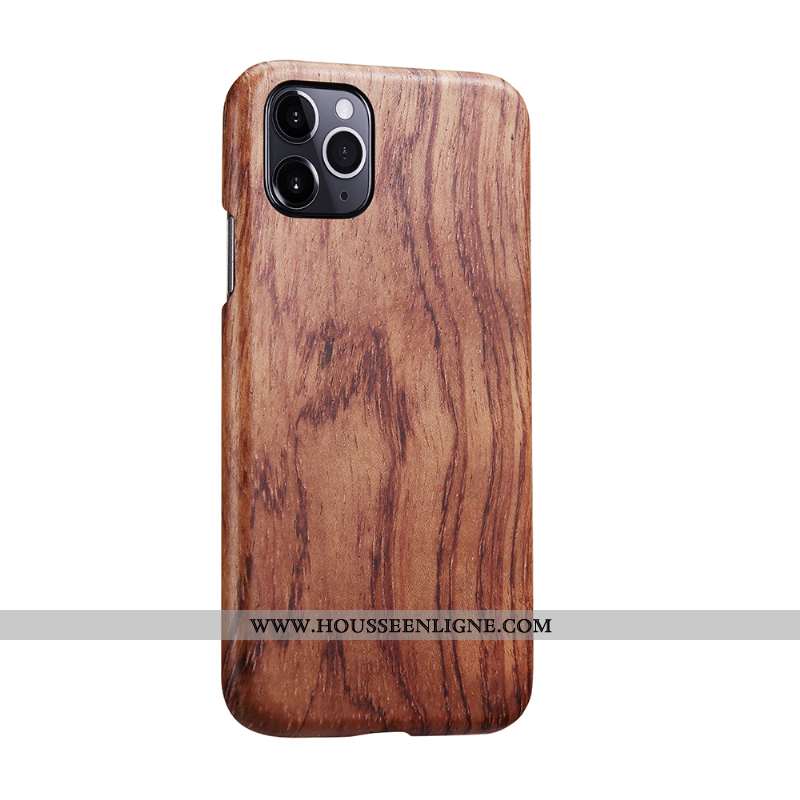 Étui iPhone 11 Pro En Bois Ultra Qualité Noir Légère Coque