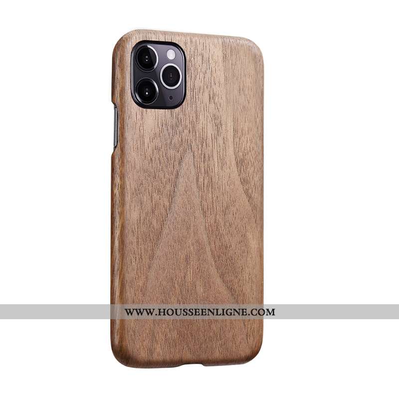 Étui iPhone 11 Pro En Bois Ultra Qualité Noir Légère Coque