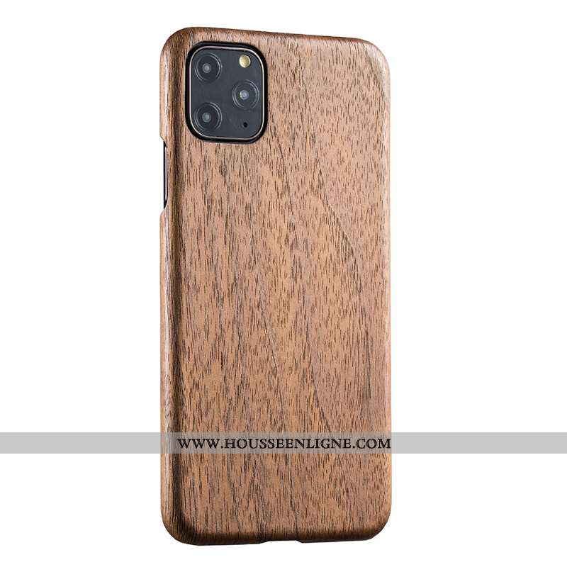 Étui iPhone 11 Pro En Bois Ultra Qualité Noir Légère Coque