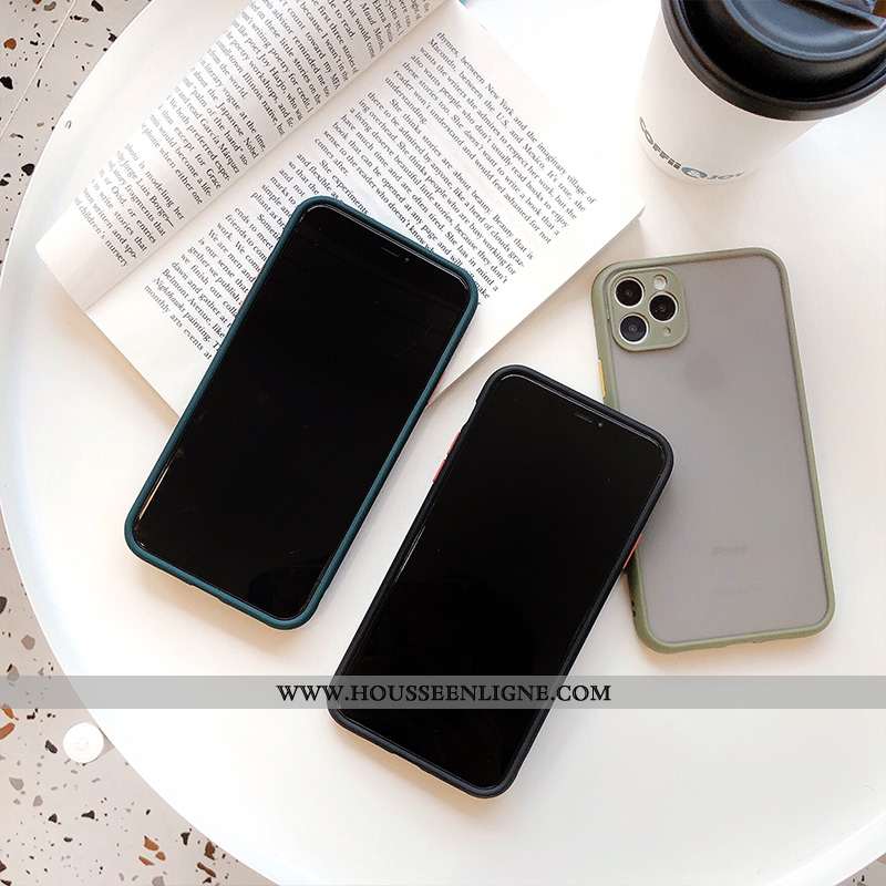 Étui iPhone 11 Pro Max Créatif Ultra Silicone Nouveau Légère Personnalité Bleu