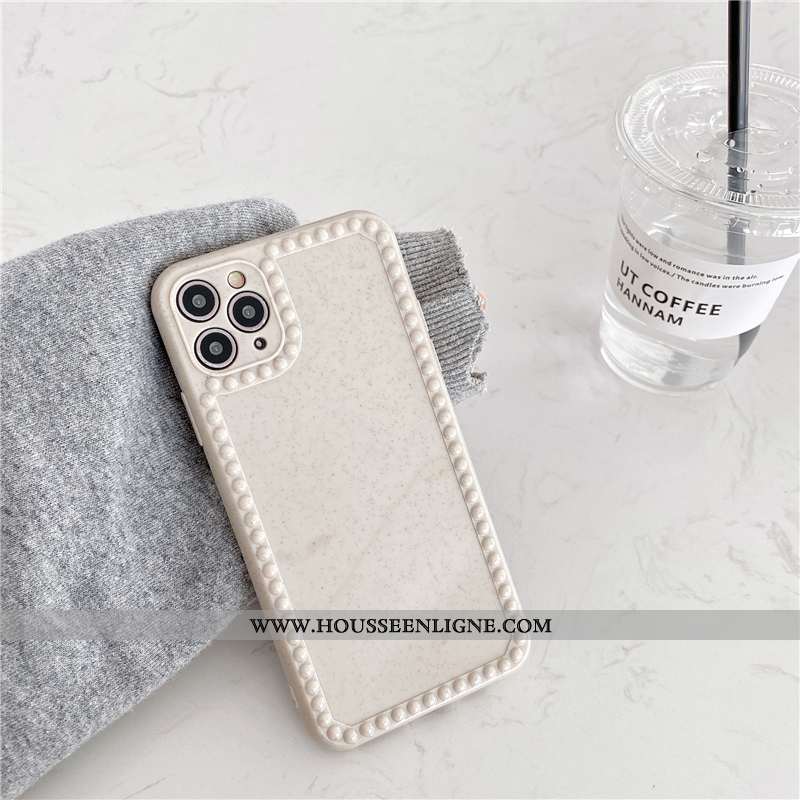 Étui iPhone 11 Pro Max Fluide Doux Silicone Téléphone Portable Créatif Amoureux Couleur Unie Verte