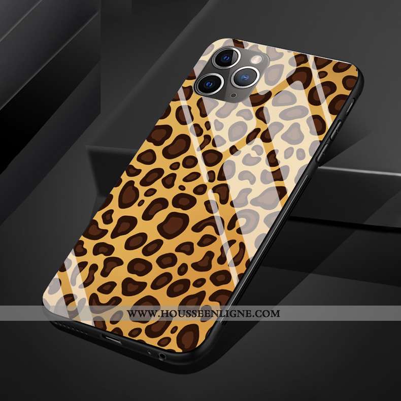 Étui iPhone 11 Pro Max Modèle Fleurie Silicone Téléphone Portable Mode Coque Protection Verre Rose