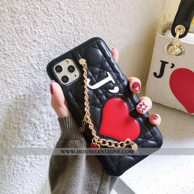 Étui iPhone 11 Pro Max Protection Tendance Cuir Coque Europe Vent Téléphone Portable Blanche