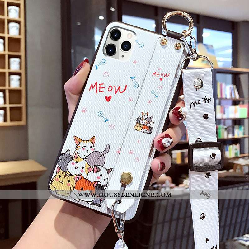 Étui iPhone 11 Pro Max Ultra Tendance Légère Rouge Dessin Animé Téléphone Portable